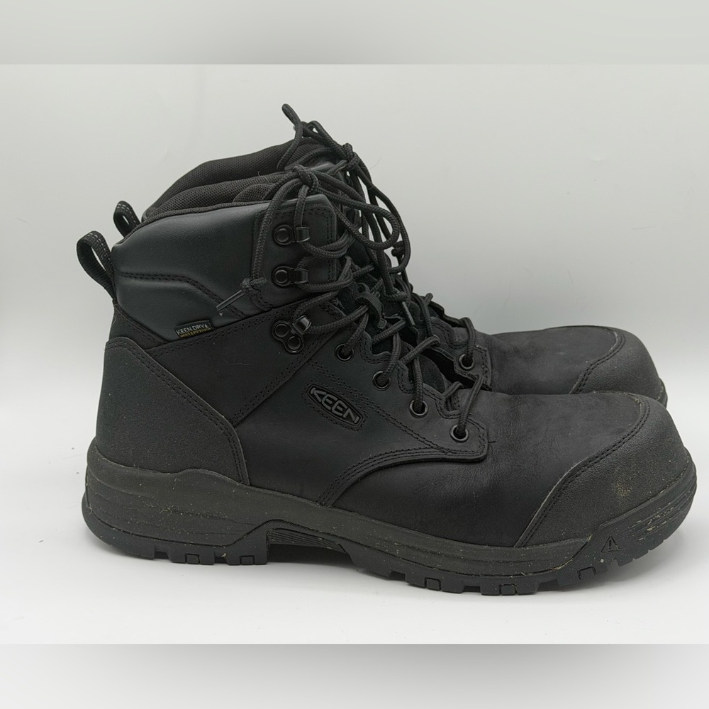 KEEN Utility Men’s Size 12 Work Boots Steel Toe Safety Lace Up - Picture 4 of 8